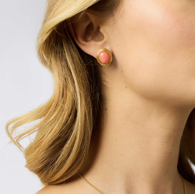Julie Vos Portofino Stone Stud Earrings