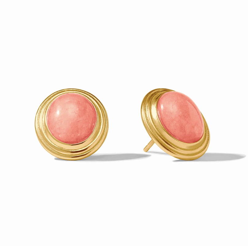 Julie Vos Portofino Stone Stud Earrings