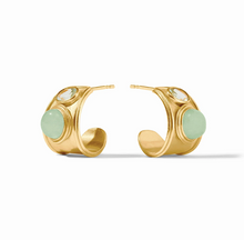 Julie Vos Portofino Stone Hoop Earrings