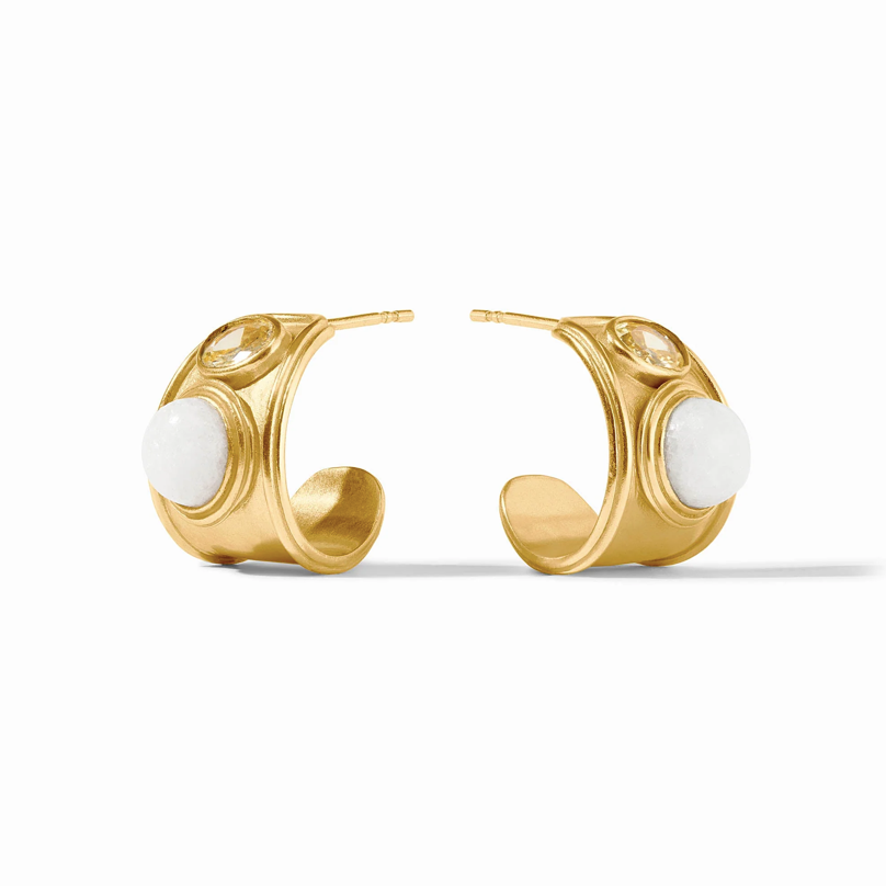 Julie Vos Portofino Stone Hoop Earrings