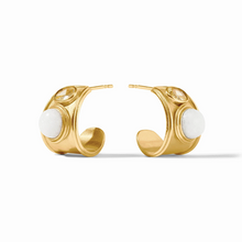 Julie Vos Portofino Stone Hoop Earrings
