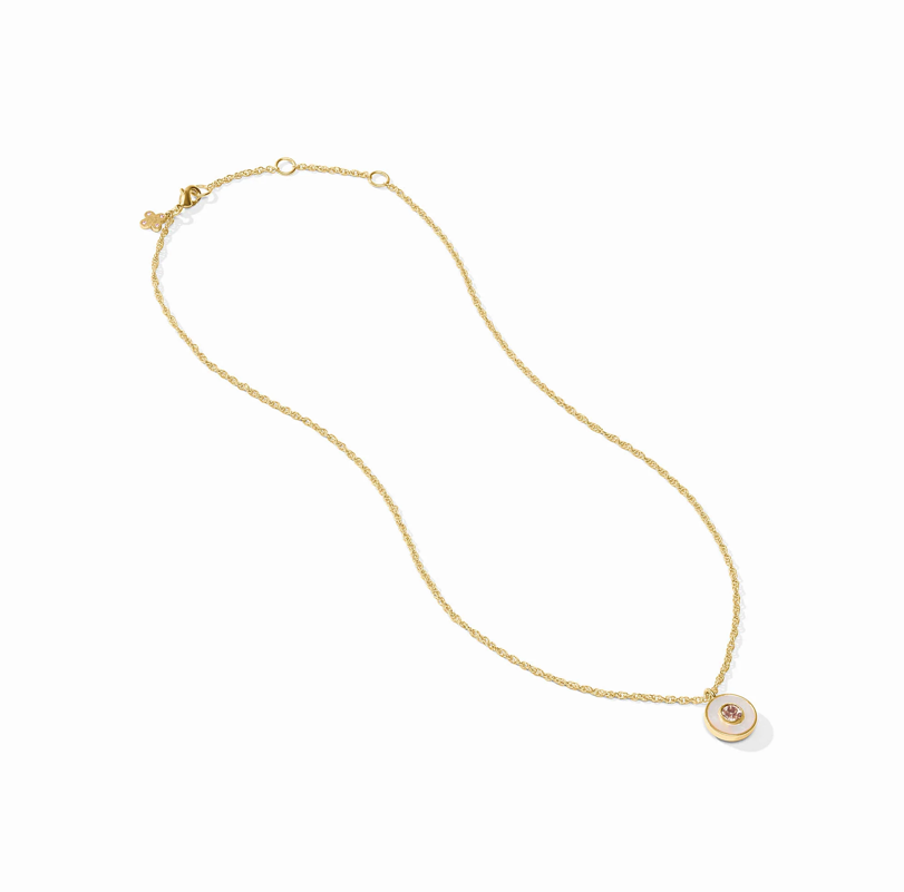 Julie Vos Colette Circle Delicate Necklace
