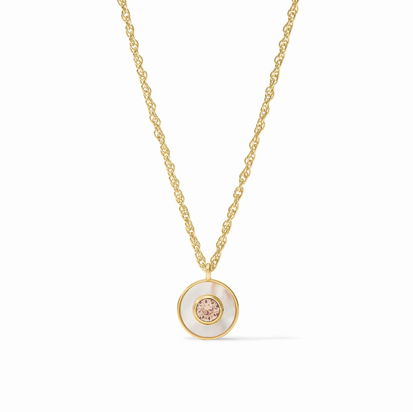 Julie Vos Colette Circle Delicate Necklace