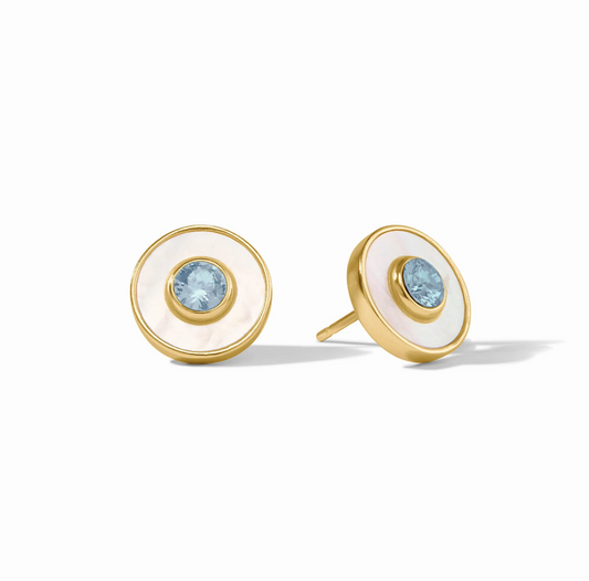 Julie Vos Colette Circle Stud Earrings