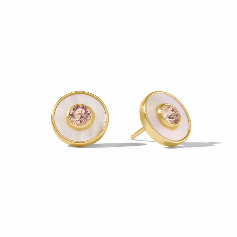 Julie Vos Colette Circle Stud Earrings