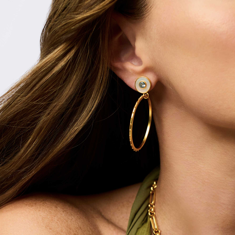 Julie Vos Colette Circle Earrings