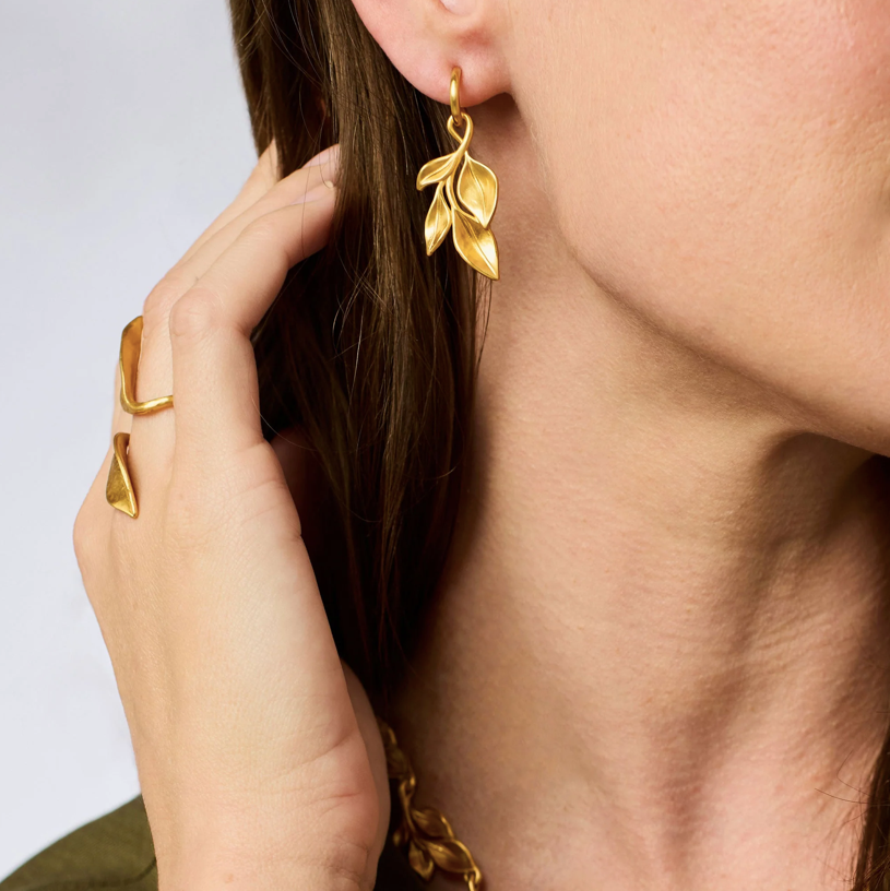 Julie Vos Willow Hoop & Charm Earrings