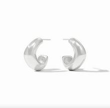 Julie Vos Wave Silver Hoop Earrings