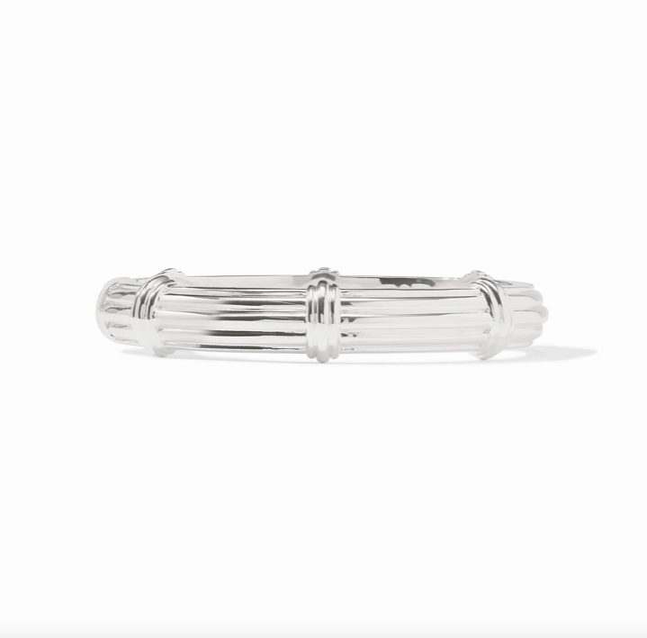 Julie Vos Portofino Silver Demi Hinge Bangle