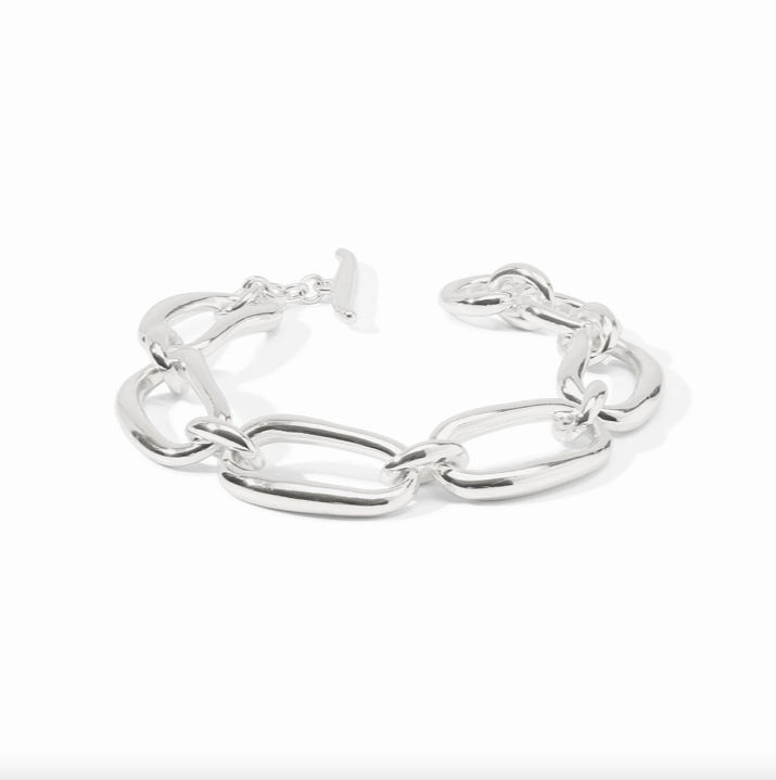 Julie Vos Wave Silver Link Bracelet