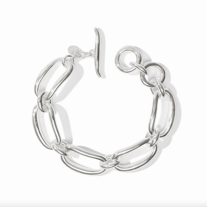 Julie Vos Wave Silver Link Bracelet