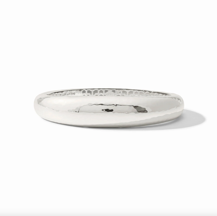 Julie Vos Catalina Silver Demi Hinge Bangle Bracelet