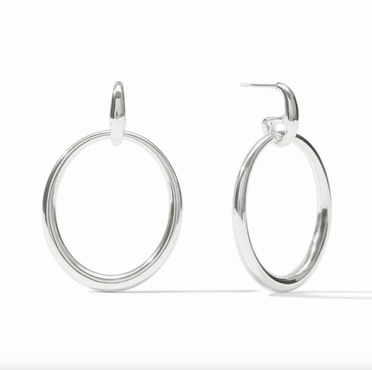 Julie Vos Laguna Silver Doorknocker Earrings
