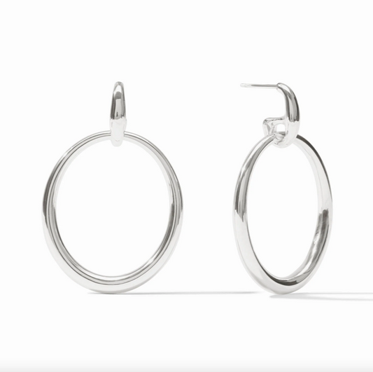 Julie Vos Laguna Silver Doorknocker Earrings