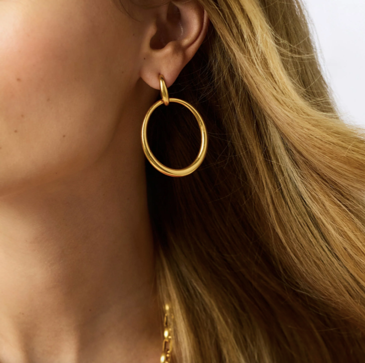 Julie Vos Laguna Doorknocker Earrings