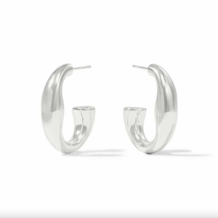 Julie Vos Laguna Silver Hoop Earrings
