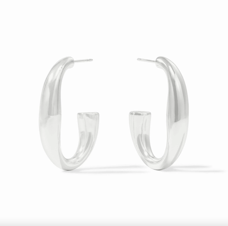 Julie Vos Laguna Silver Hoop Earrings