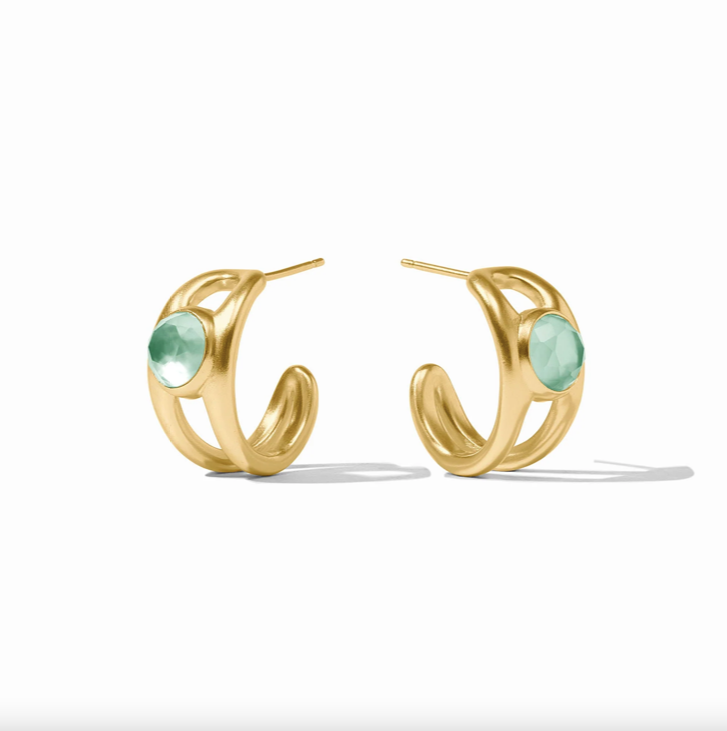 Julie Vos Laguna Stone Hoop Earrings