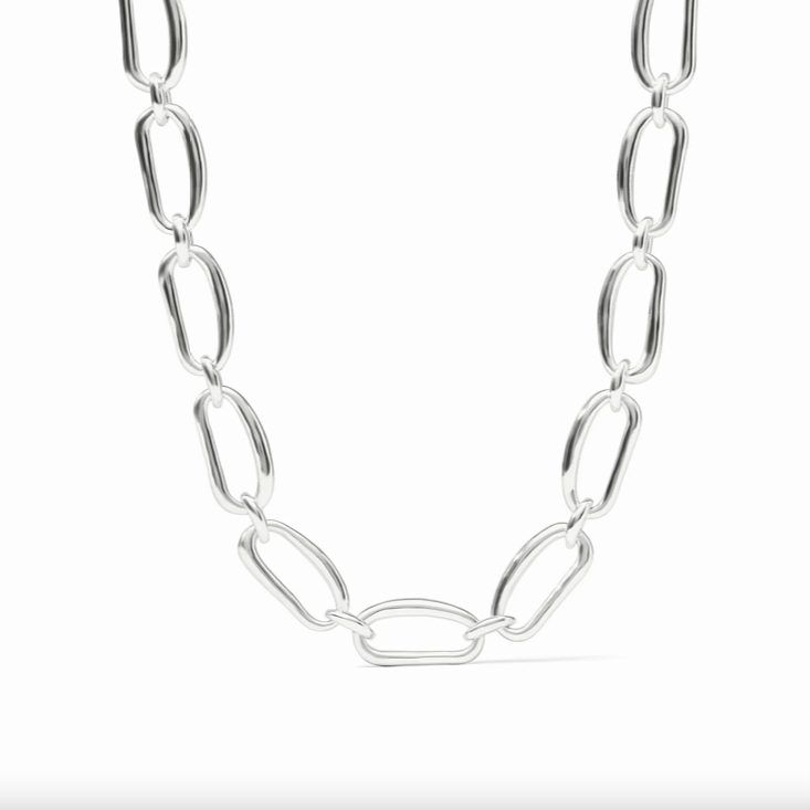 Julie Vos Wave Silver Link Necklace