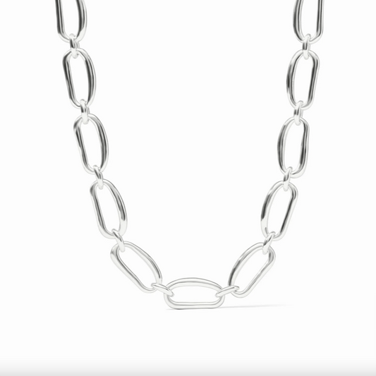 Julie Vos Wave Silver Link Necklace