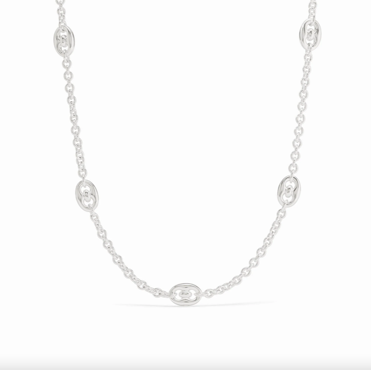 Julie Vos Laguna Silver Station Necklace