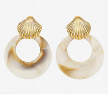 Sahira Kenle Shell Marble Earrings