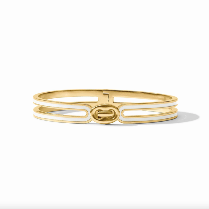 Julie Vos Laguna Enamel Hinge Bangle Bracelet
