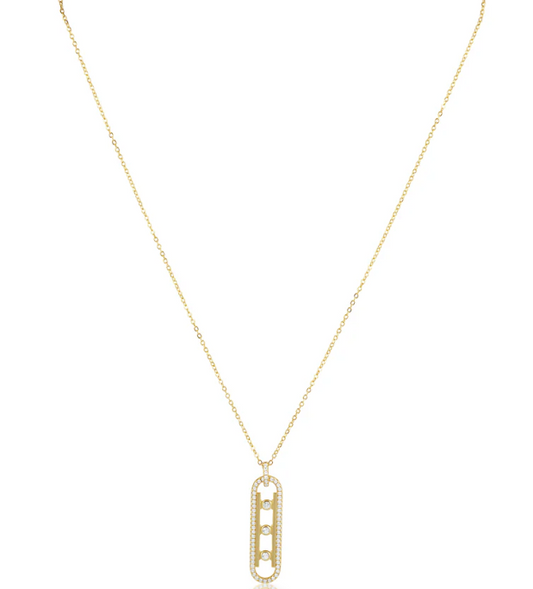 Sahira Kendra CZ Pendant Necklace