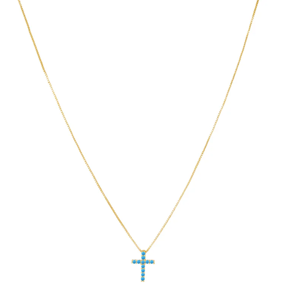 Sahira Raya CZ Cross Necklace