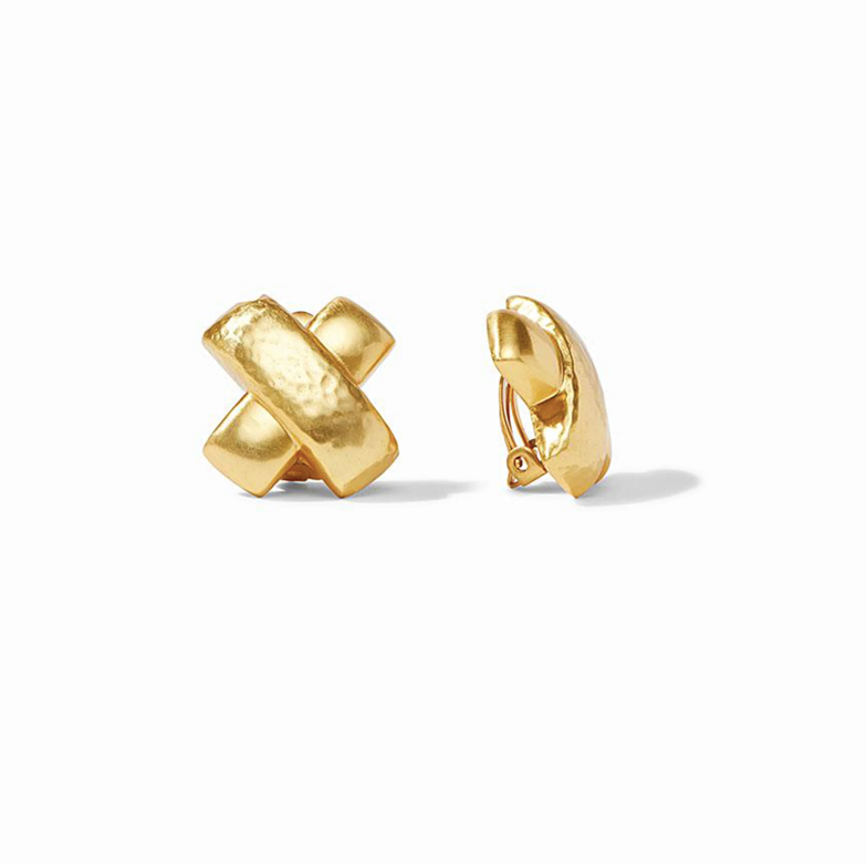 Julie Vos Catalina X Clip On Earrings