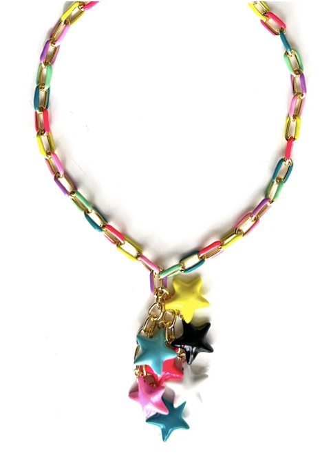Gaby Ray Costa Stars Lariat Necklace