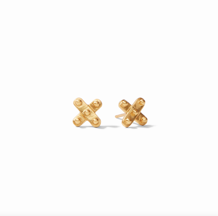 Julie Vos Soho Demi X Stud Earrings
