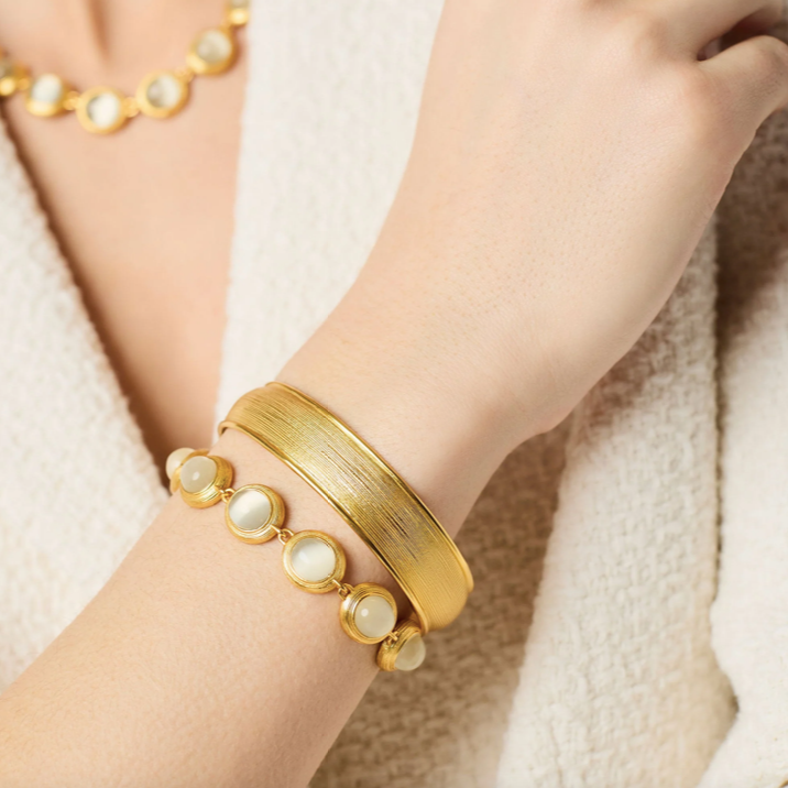 Julie Vos Cobblestone Hinge Bangle Bracelet