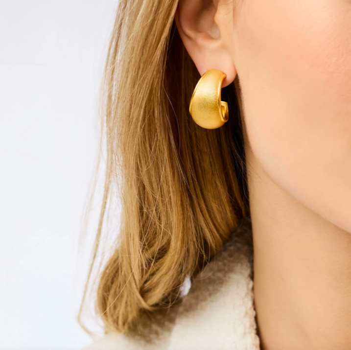 Julie Vos Cobbelstone Statement Hoop Earrings