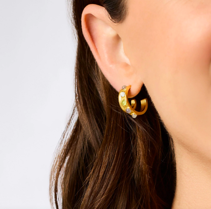 Julie Vos Cobblestone Double Hoop Earrings
