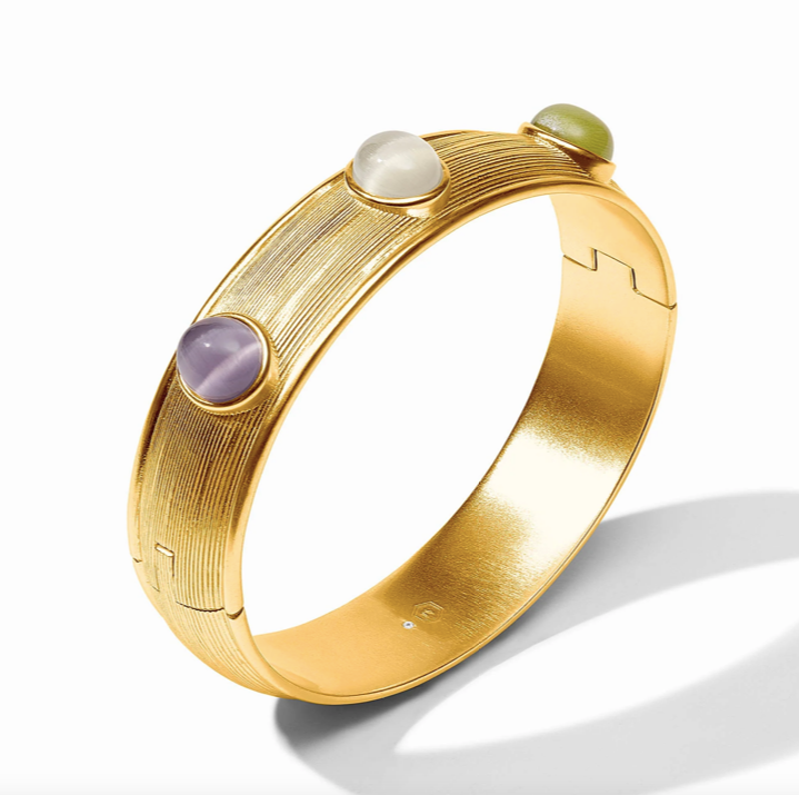 Julie Vos Cobblestone Stone Hinge Bangle Bracelet