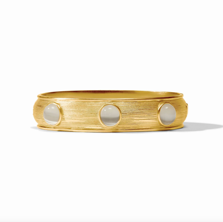 Julie Vos Cobblestone Stone Hinge Bangle Bracelet