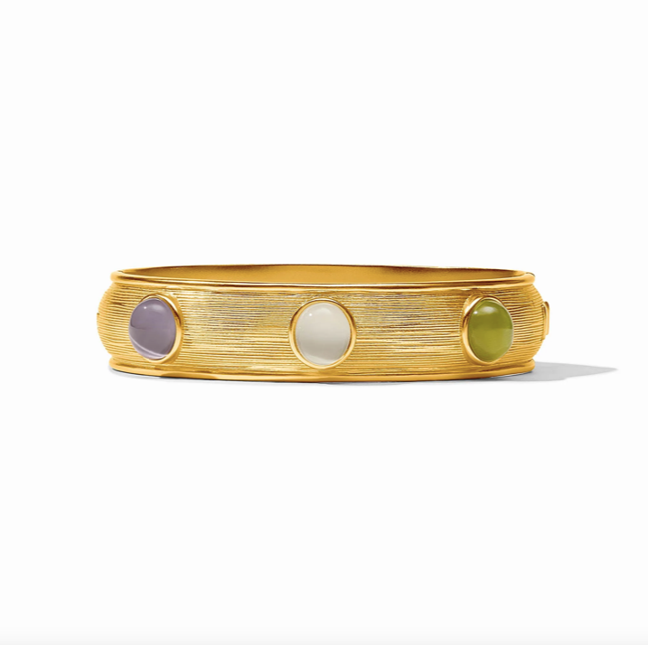 Julie Vos Cobblestone Stone Hinge Bangle Bracelet