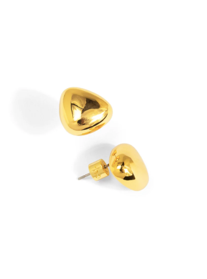 Triangle Dome Stud Earrings