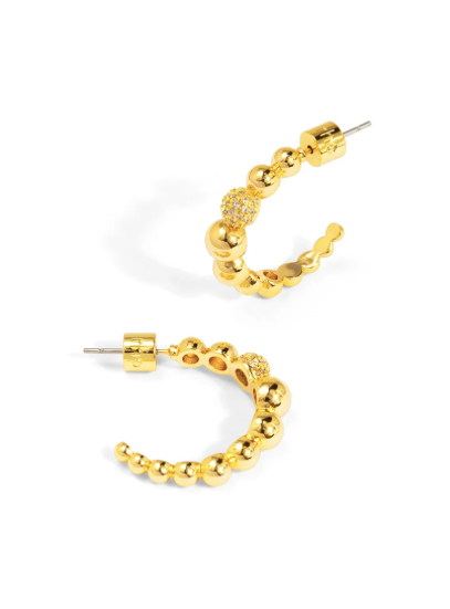 Golden Bubble Hoop Earrings