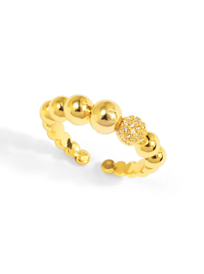 Golden Bubble Ring