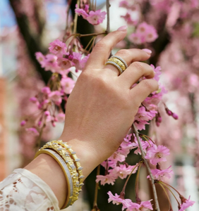 Freida Rothman Streets in Bloom Textured 3-Stack Ring