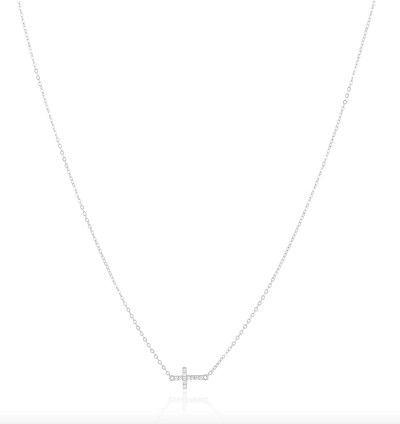 Sahira Janet Side Cross Necklace