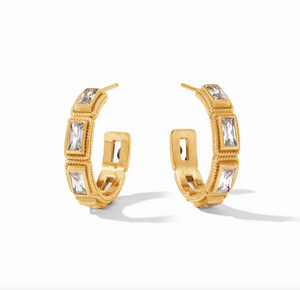 Julie Vos Baguette Hoop Earrings