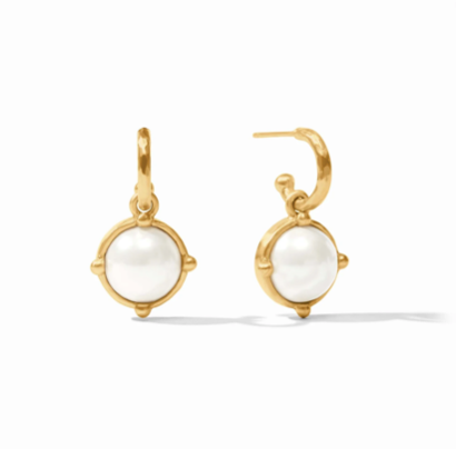 Julie Vos Honeybee Hoop & Charm Earring
