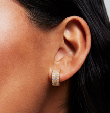 Dean Davidson Petit Pave Thick Huggie Earrings