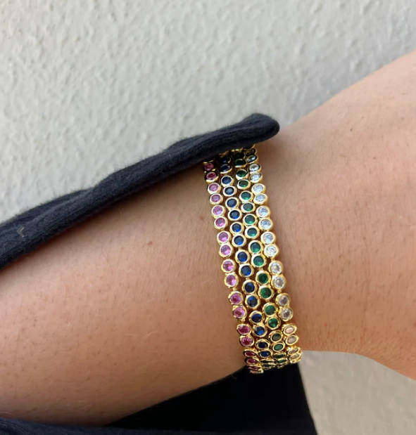 Sahira Bezel Tennis Bracelet