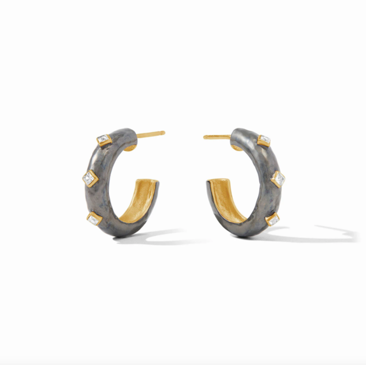Julie Vos Noel Stone Hoop Earrings
