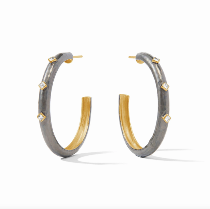Julie Vos Noel Stone Hoop Earrings