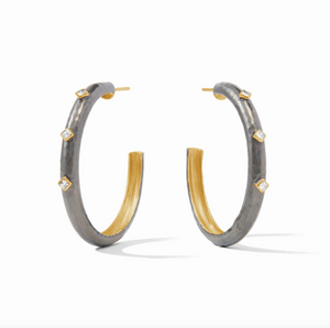 Julie Vos Noel Stone Hoop Earrings